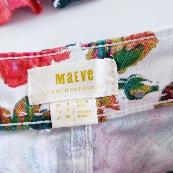 ANTHROPOLOGIE Floral 2 Piece Set Maeve/Meadow Rue - Picture 6 of 8